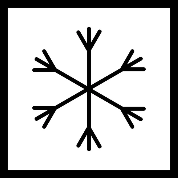 Illustratie sneeuw pictogram — Stockfoto