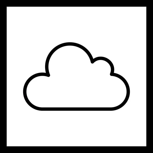 Ilustracja chmura ikona — Zdjęcie stockowe