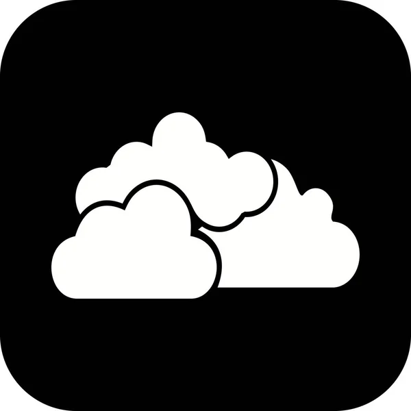 Ilustración Cloudy Icon — Foto de Stock