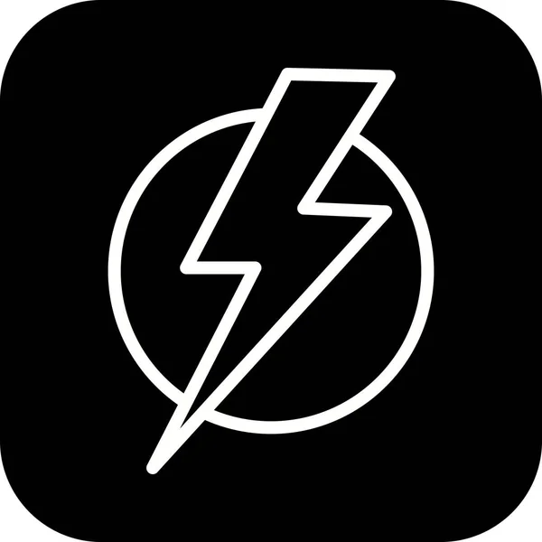 Obrázek ikony elektrického šoku — Stock fotografie