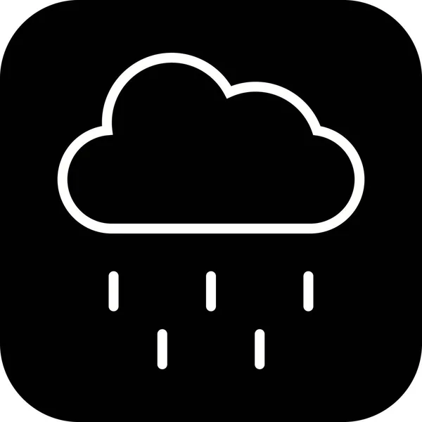 Ilustrace – ikona deště — Stock fotografie
