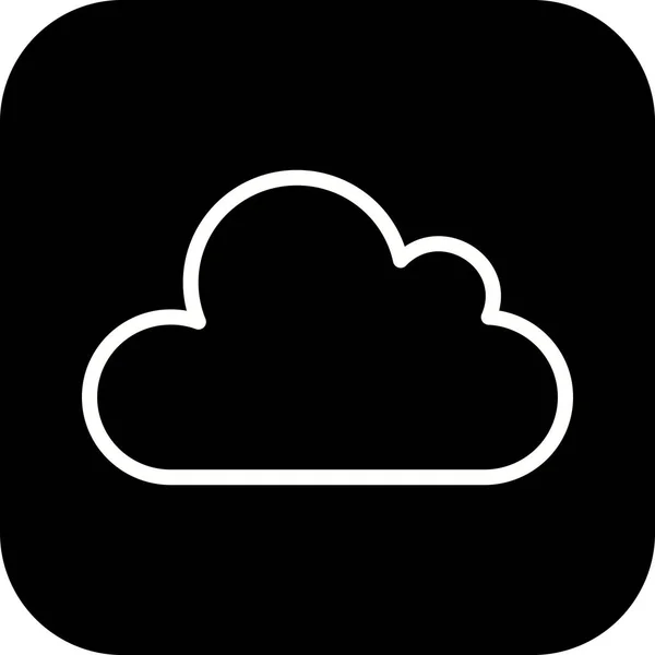 Icono de nube de ilustración — Foto de Stock