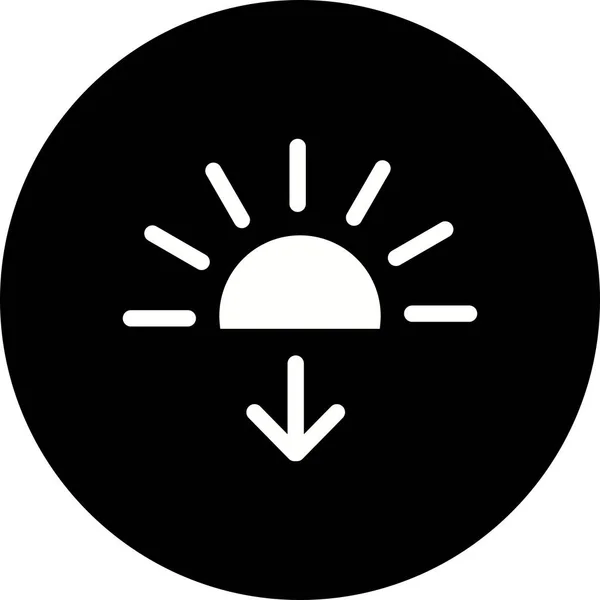 Illustration Sonnenuntergang-Symbol — Stockfoto