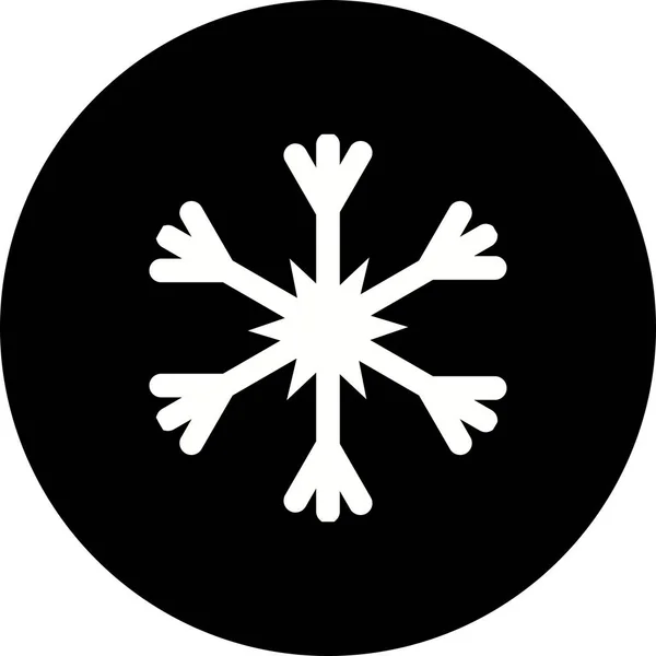 Illustratie sneeuwvlok pictogram — Stockfoto