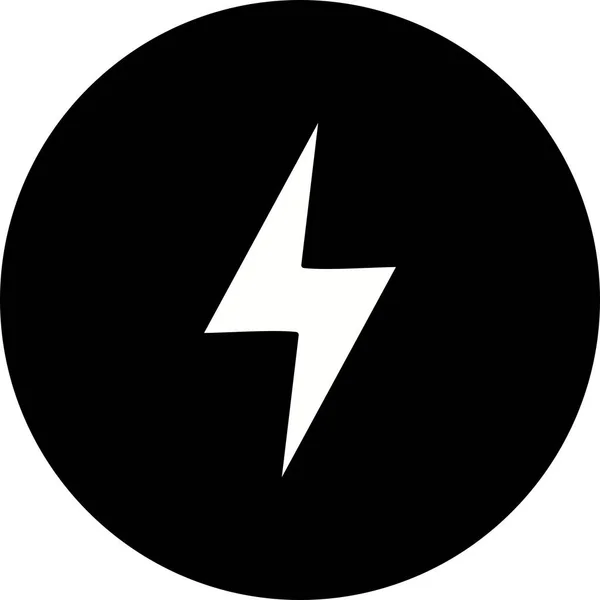 Ikon för blixt knappens illustration — Stockfoto