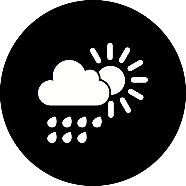 Ilustração Ícone de chuva de verão — Fotografia de Stock