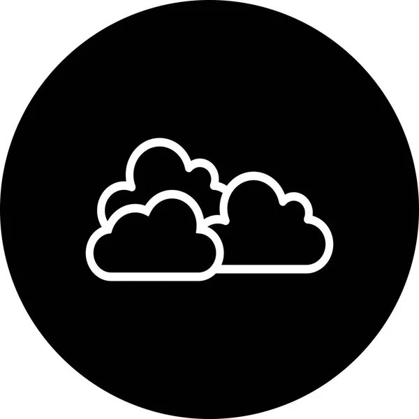 Ilustración Cloudy Icon — Foto de Stock