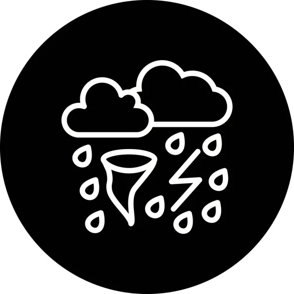 Ikona ilustracji zła pogoda — Zdjęcie stockowe