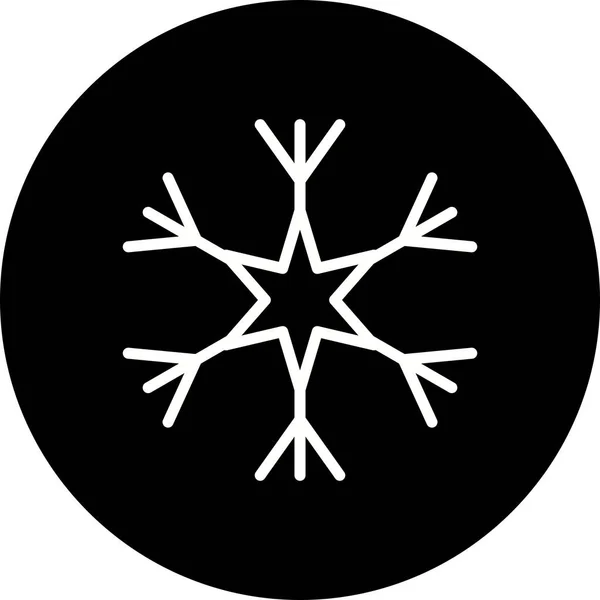 Illustratie sneeuwvlok pictogram — Stockfoto