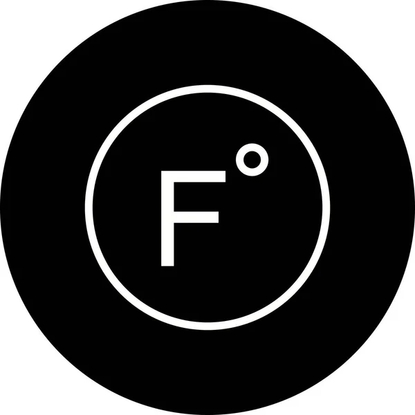 Ilustración Fahrenheit Icon — Foto de Stock