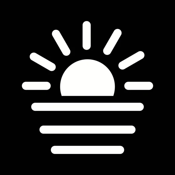 Ilustracja zachód słońca ikona — Zdjęcie stockowe