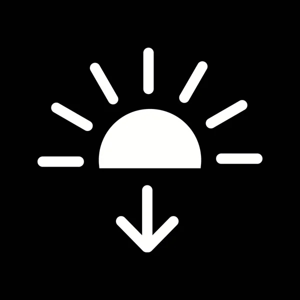 Illustration Sonnenuntergang-Symbol — Stockfoto