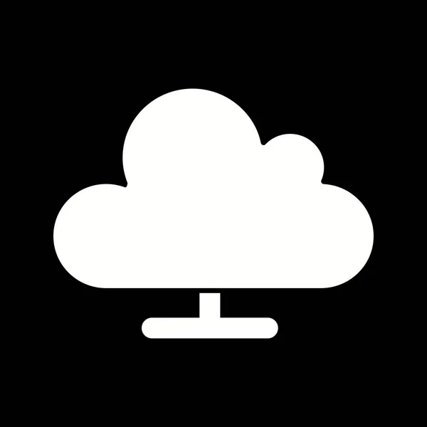 Počítačová ikona Cloud — Stock fotografie