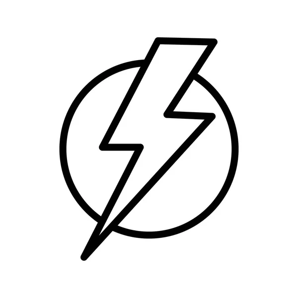 Электрошоковая икона — стоковое фото