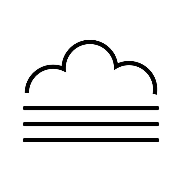 Ikona ilustracja mgła — Zdjęcie stockowe