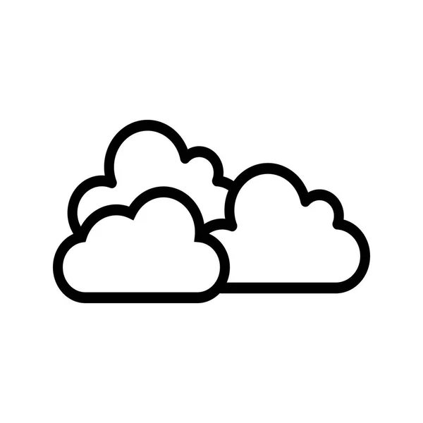 Ilustración Cloudy Icon — Foto de Stock