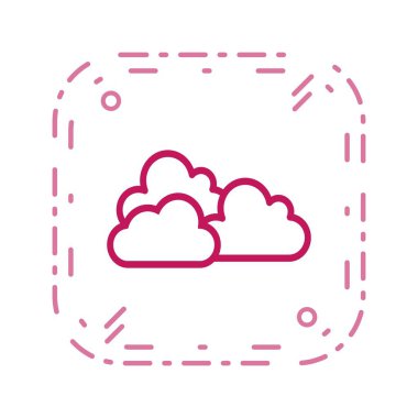  İllüstrasyon Bulutlu Simge