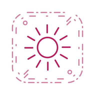 İllüstrasyon güneş simgesi