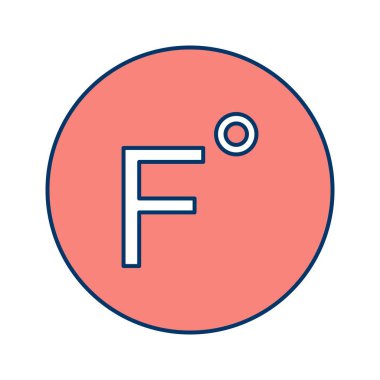 İllüstrasyon Fahrenheit Simgesi