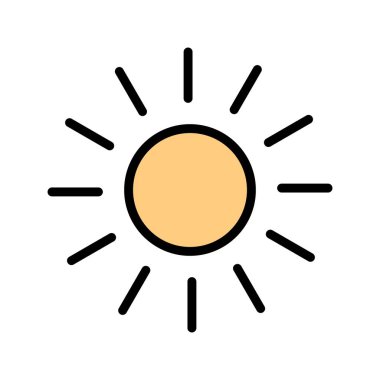İllüstrasyon güneş simgesi