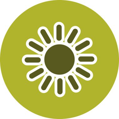 İllüstrasyon güneş simgesi