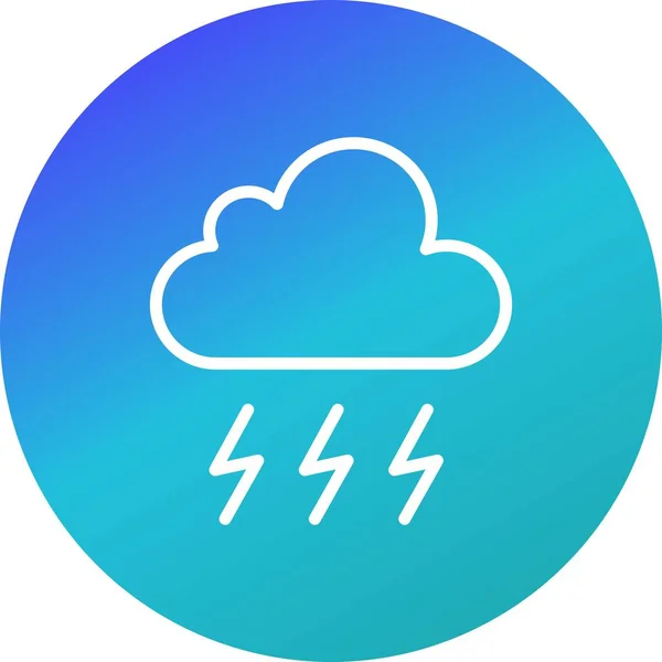 Illustration Storm Icon — Stock Photo, Image