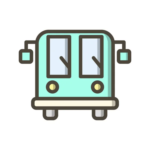 Illustration Flughafen Bus Ikone — Stockfoto