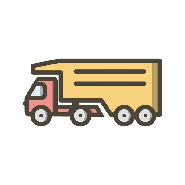 Illustration Tipper Truck Icon — Stock Photo, Image