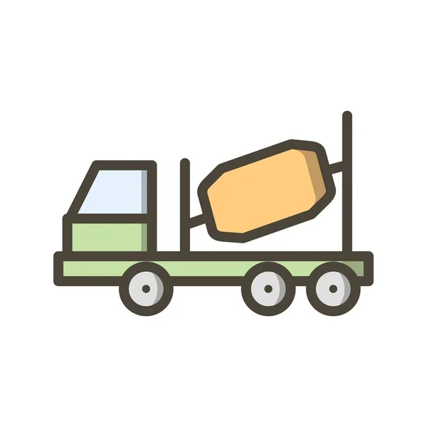 Illustration Concrete Mixer Icon — Stock Photo, Image