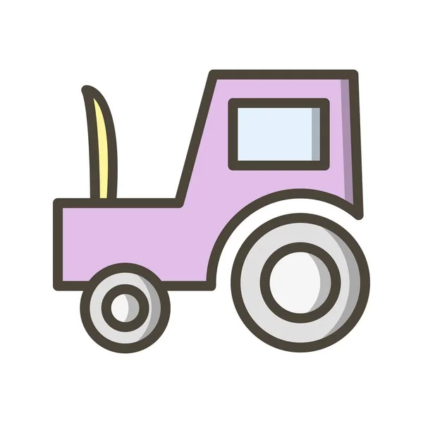 Illustration  Tractor Icon — Stock Photo, Image