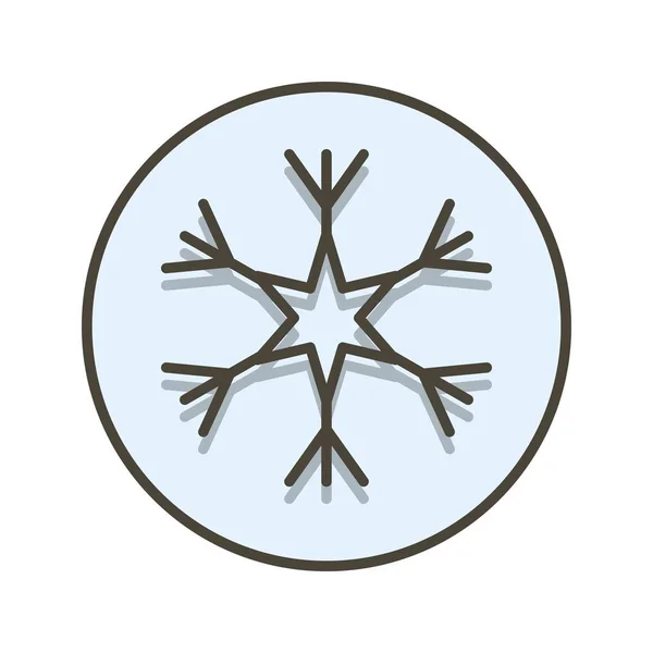 Иллюстрация икона снежинки — стоковое фото