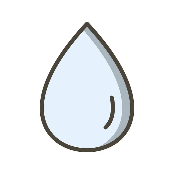 Ilustracja kropla deszczu ikona — Zdjęcie stockowe