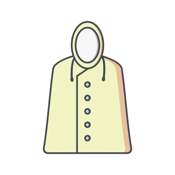Illusztráció eső kabát — Stock Fotó