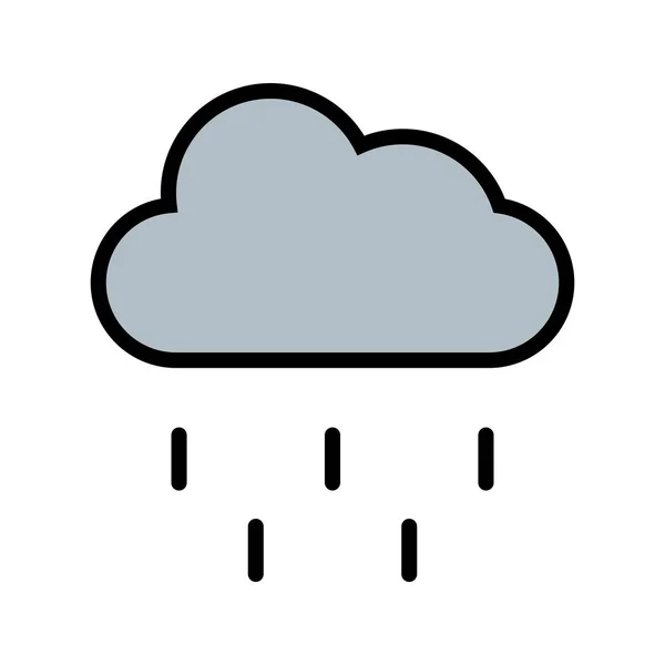 Icono de lluvia de ilustración —  Fotos de Stock