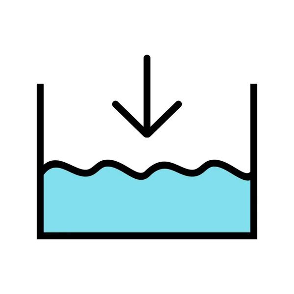 Illustartion pod hladinou moře ikona — Stock fotografie
