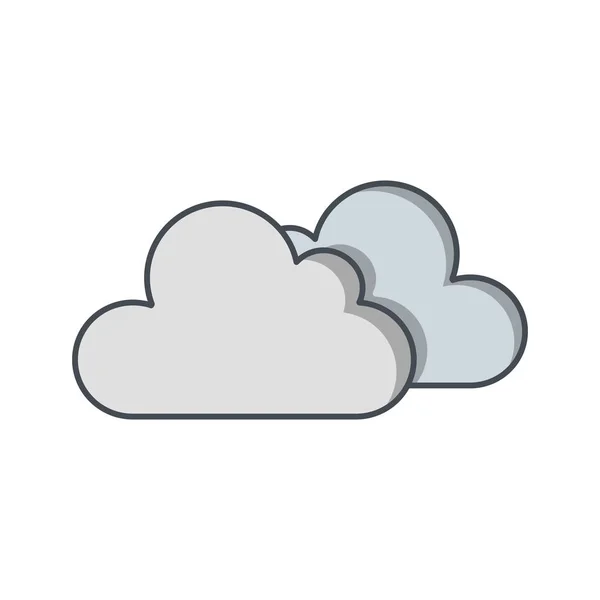 Illustration  Cloudy Icon — Stock Photo, Image