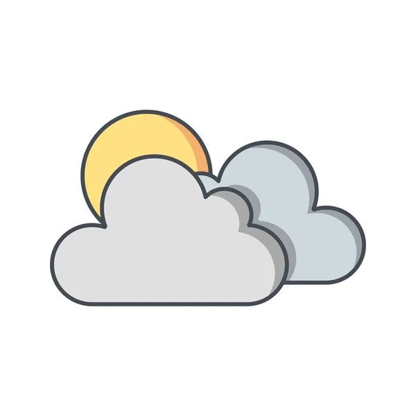 Illustratie Sunny icon — Stockfoto