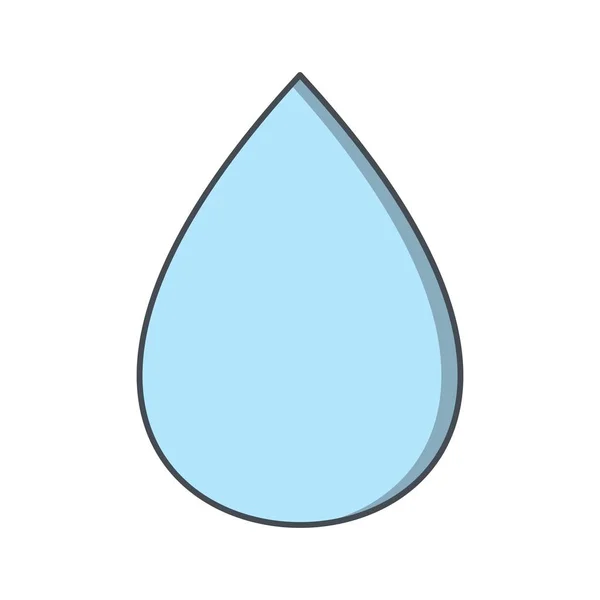 Ilustrace ikona dešťové kapky — Stock fotografie