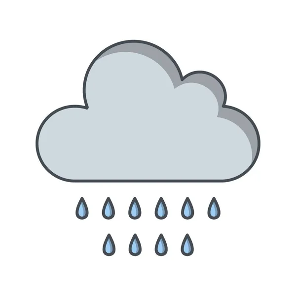 Ikona ilustracji deszcz — Zdjęcie stockowe