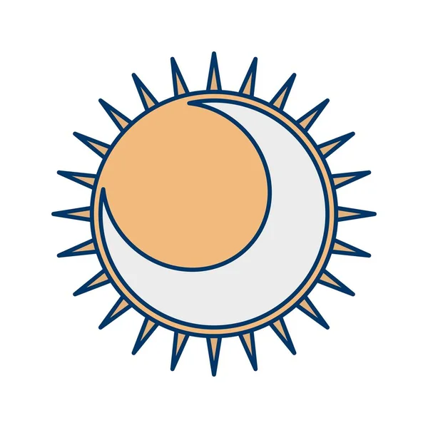 Icono del eclipse de la ilustración — Foto de Stock