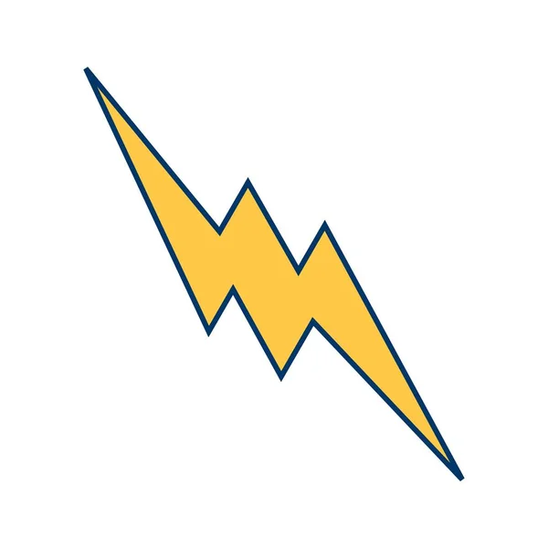 Illustration  Lightning Button Icon — Stock Photo, Image