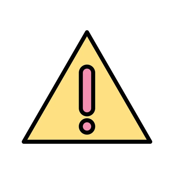 Ilustrație Tablă de avertizare Icon — Fotografie, imagine de stoc
