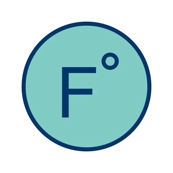 Illustration Fahrenheit Icon — Stock Photo, Image