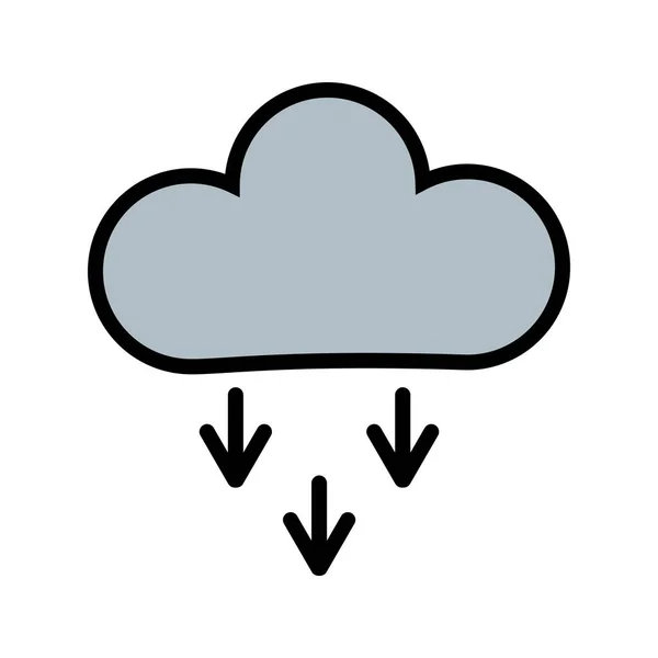 Ilustracja ikona Presipitacji — Zdjęcie stockowe