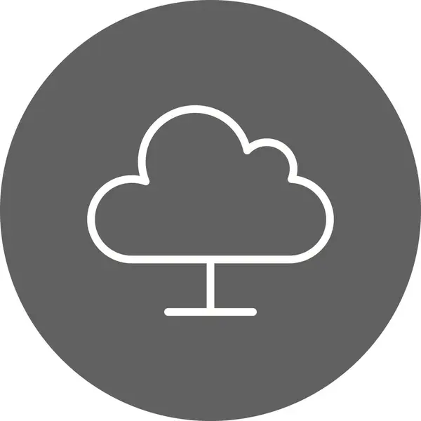 Ilustração Cloud Computing Icon — Fotografia de Stock