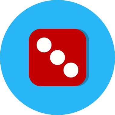 İllüstrasyon Zar Üç Simge