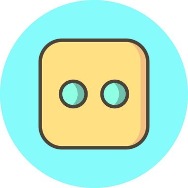 İllüstrasyon Zar İki Simge