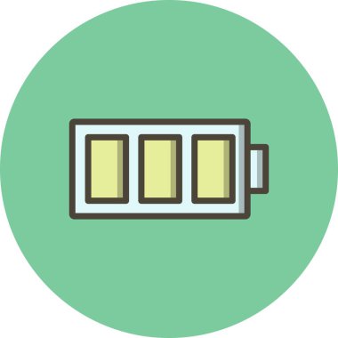 İllüstrasyon Tam Pil Simgesi