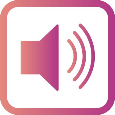 İllüstrasyon yüksek Hacim Lisi Simgesi