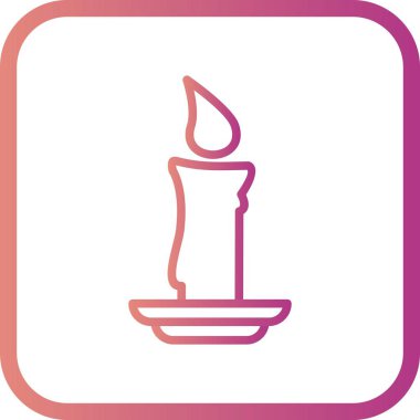 İllüstrasyon Mum Simgesi